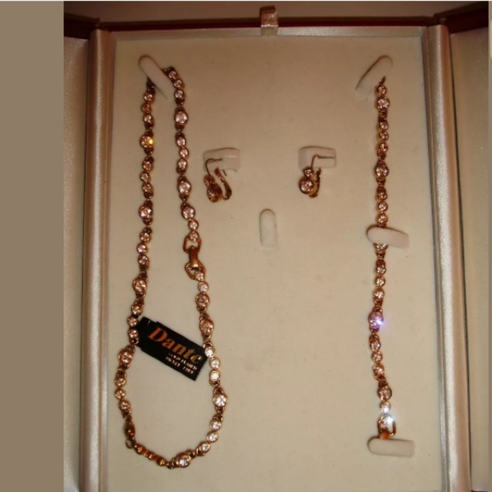 Dante Gold Plated Nickel Free Matching 3pc Set - Picture 5 of 8